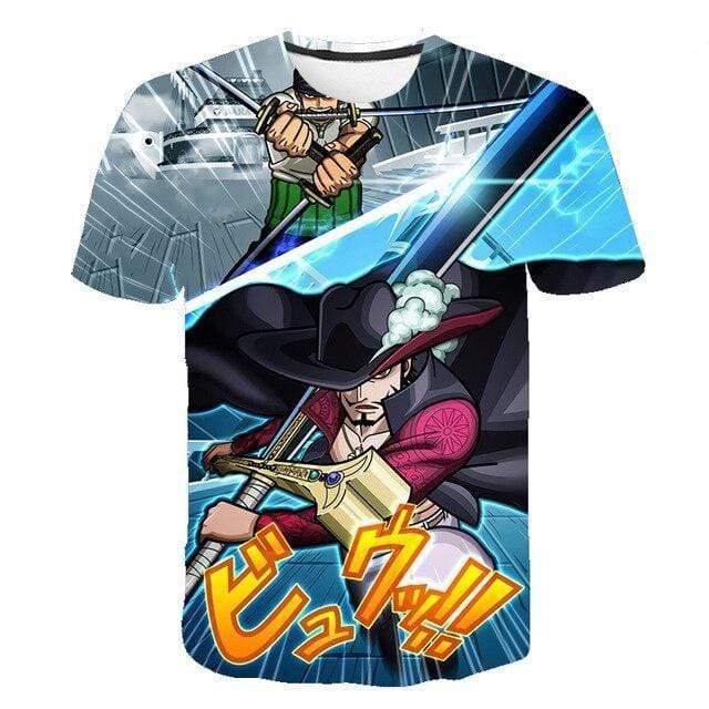 T-Shirt One Piece Zoro Vs Mihawk 4XL