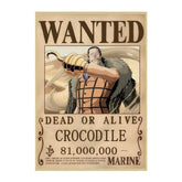 Avis De Recherche Crocodile Wanted 42X30cm