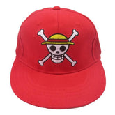 Casquette Rouge One Piece Jolly Roger Luffy
