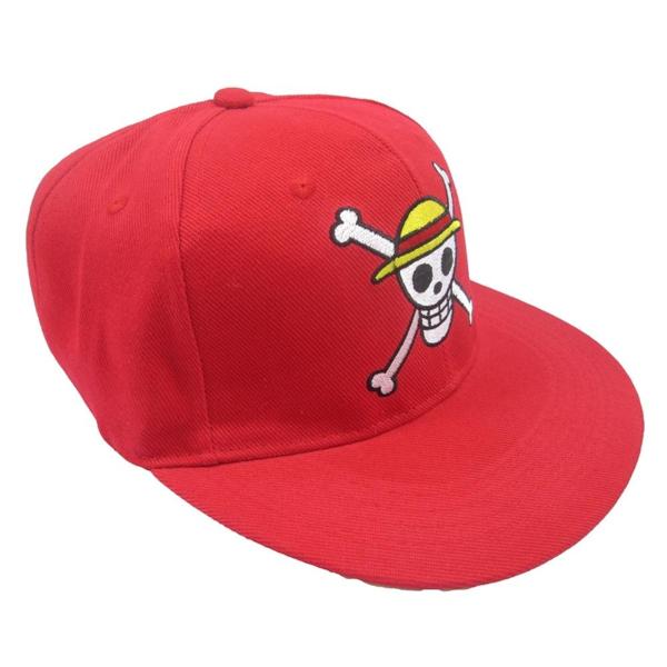Casquette Rouge One Piece Jolly Roger Luffy