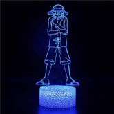 Lampe Led 3D One Piece Luffy Capitaine Des Mugiwara Default Title