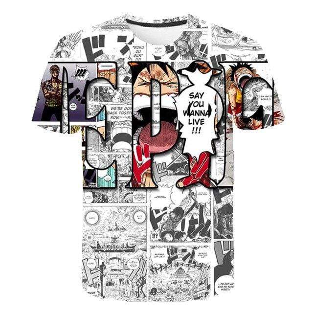 One Piece T shirt Manga 6XL