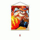 Poster One Piece Ace Et Son Poing En Flamme 60x80cm