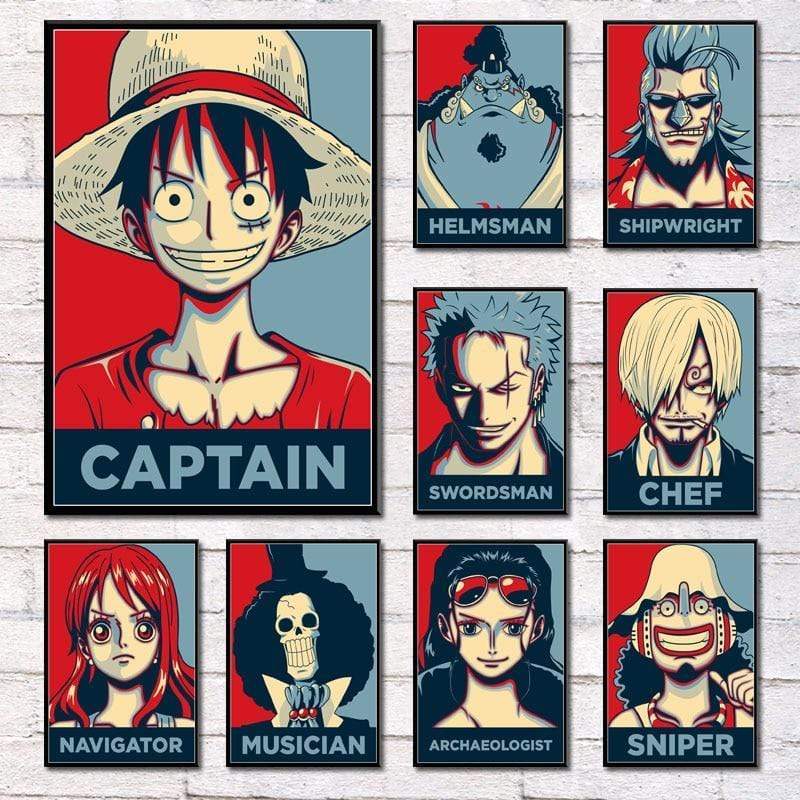 Poster One Piece Capitaine Monkey D Luffy