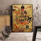 Poster One Piece L'Equipage Au Chapeau De Paille Declare La Guerre 60 x 85 cm