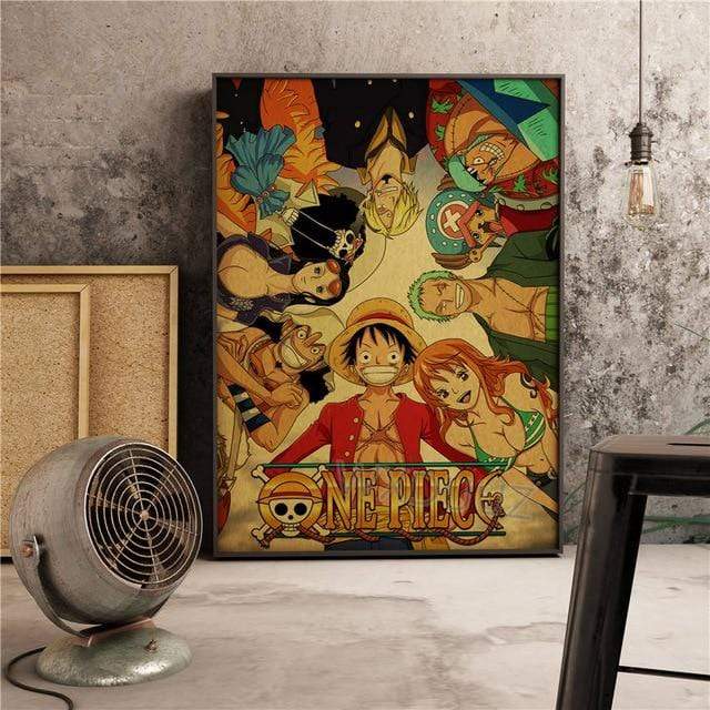 Poster One Piece Les Mugiwara Du Nouveau Monde 30X42cm