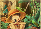 Poster One Piece Luffy Sabo et Ace Enfants 21X30cm