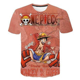 T-Shirt One Piece Luffy Capitaine du Sunny 4XL