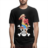T Shirt One Piece Luffy Et Son Symbole Noir 3XL