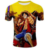 T-Shirt One Piece Luffy Roi des Pirates en Herbe 4XL