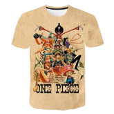 T-shirt One Piece Rétro Mugiwara 6XL