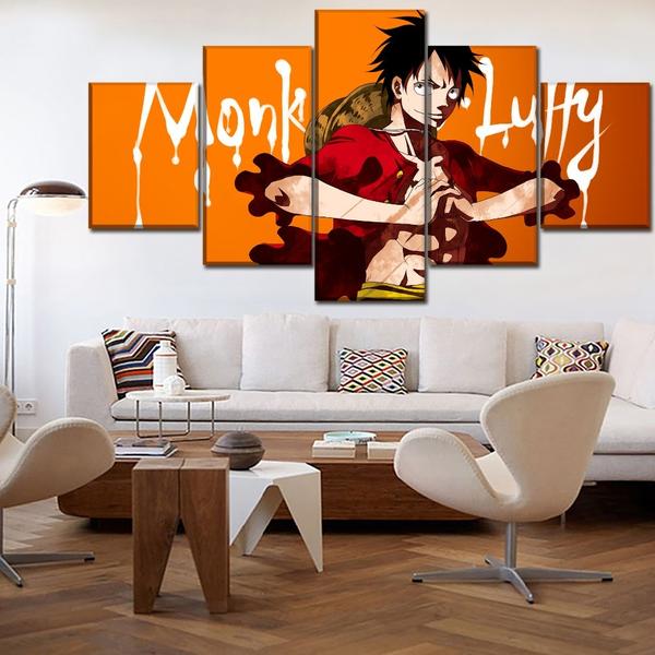 Tableau One Piece Monkey D. Luffy XL Avec Cadre