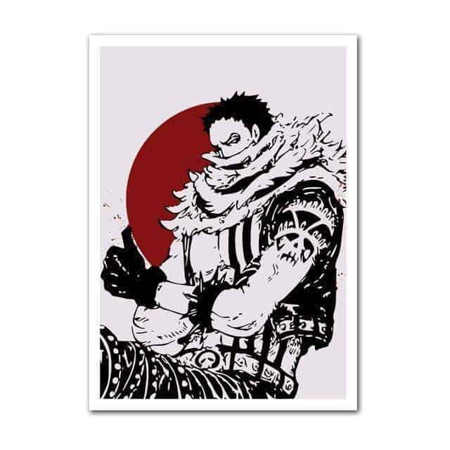 Poster One Piece Charlotte Katakuri Et La Lune De Sang 20x25cm